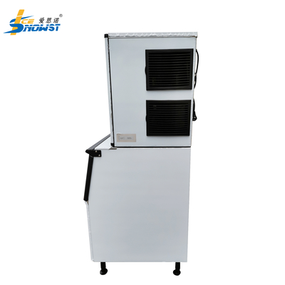 2300W 500kg SUS304 पानी से ठंडा वाणिज्यिक घन बर्फ मशीन निर्माता